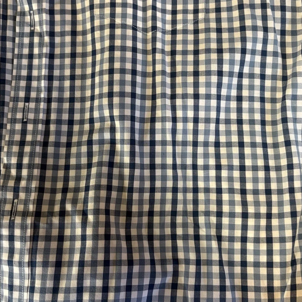 J. Crew men’s blue‎ and White Checkered Casual Shirt size L